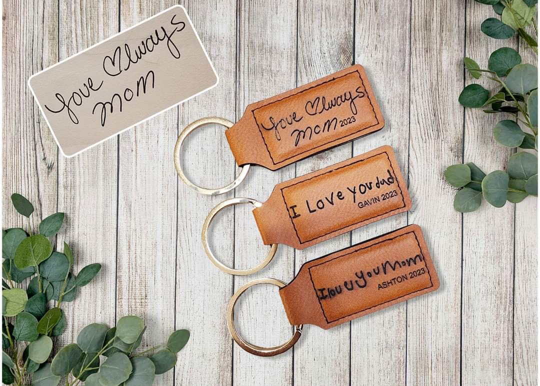 Personalized Handwritten Key Chain