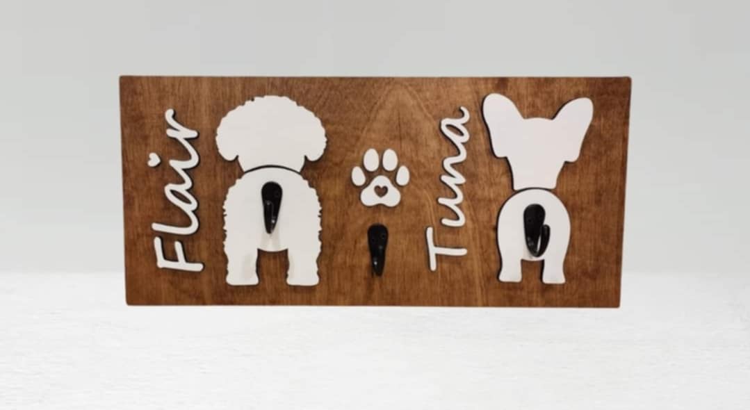 Personalized Dog Leash Holder