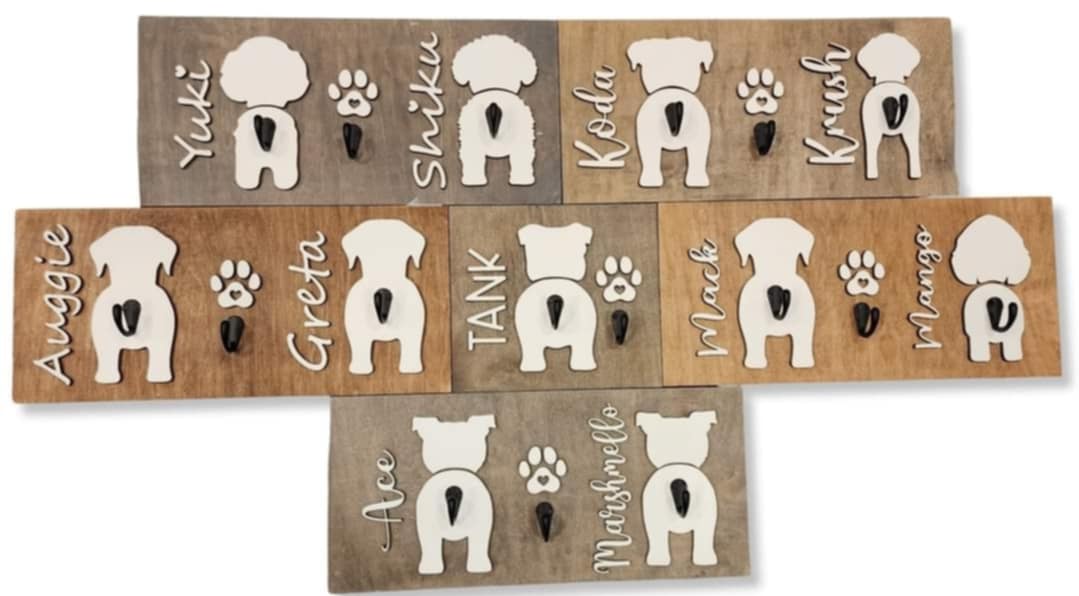 Personalized Dog Leash Holder